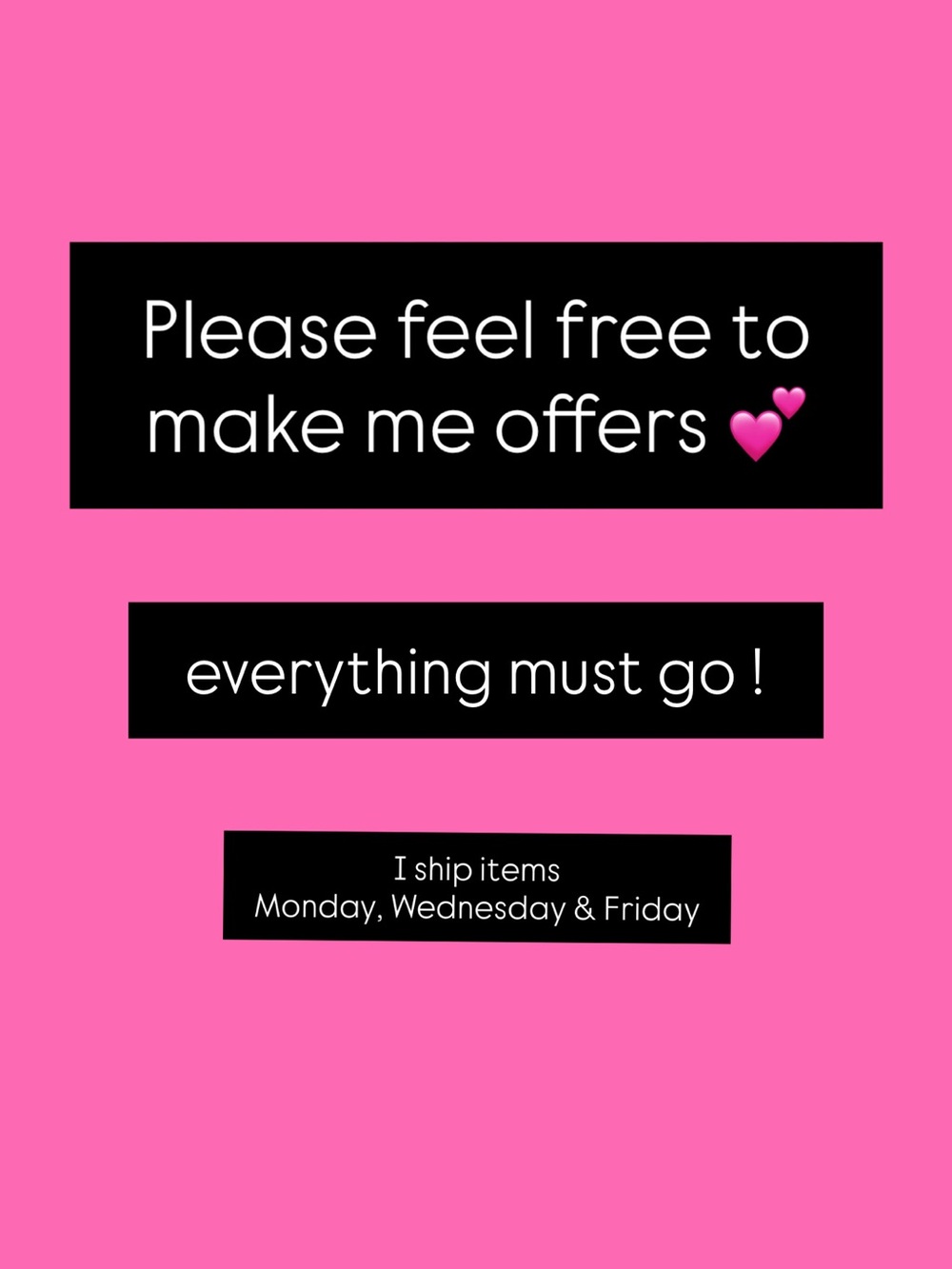 Don’t be shy, make an offer! 😊💕